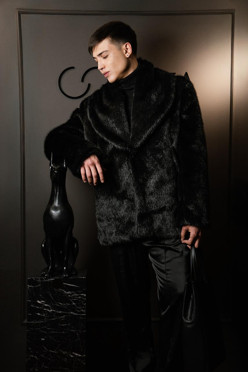 Abrigo Noir Shearling SOUZA