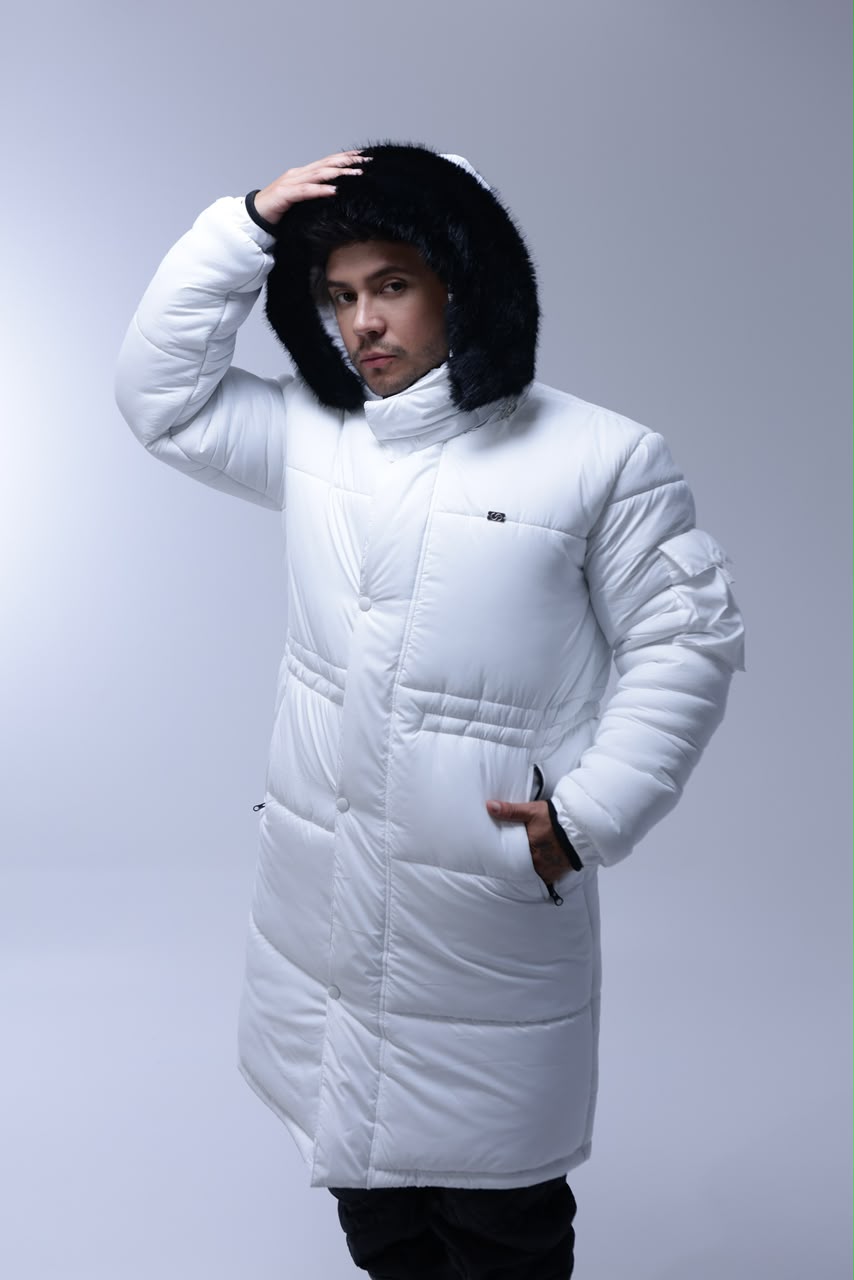 PARKA DE INVIERNO BLANCA