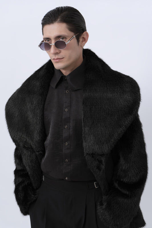 Abrigo Noir Shearling SOUZA