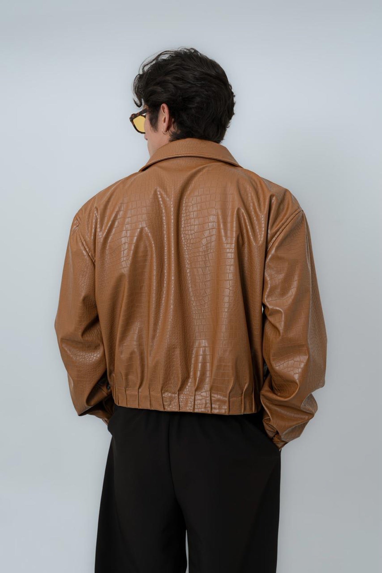 Chaqueta Bomber Cocodrilo Caramelo — SOUZA
