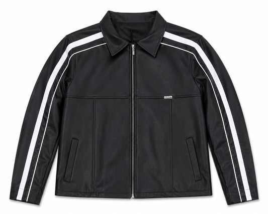 CHAMARRA “TWO LINE” – OUZA LEATHER DROP SS25