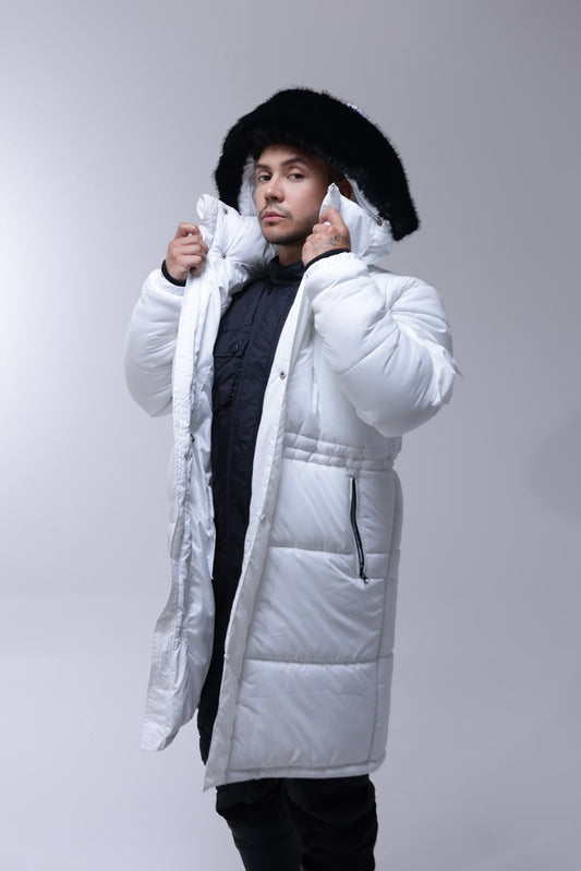 PARKA DE INVIERNO BLANCA