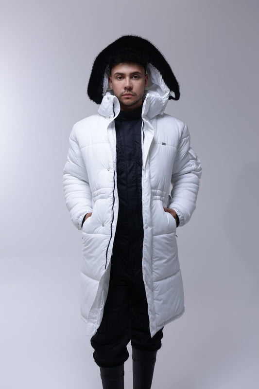 PARKA DE INVIERNO BLANCA