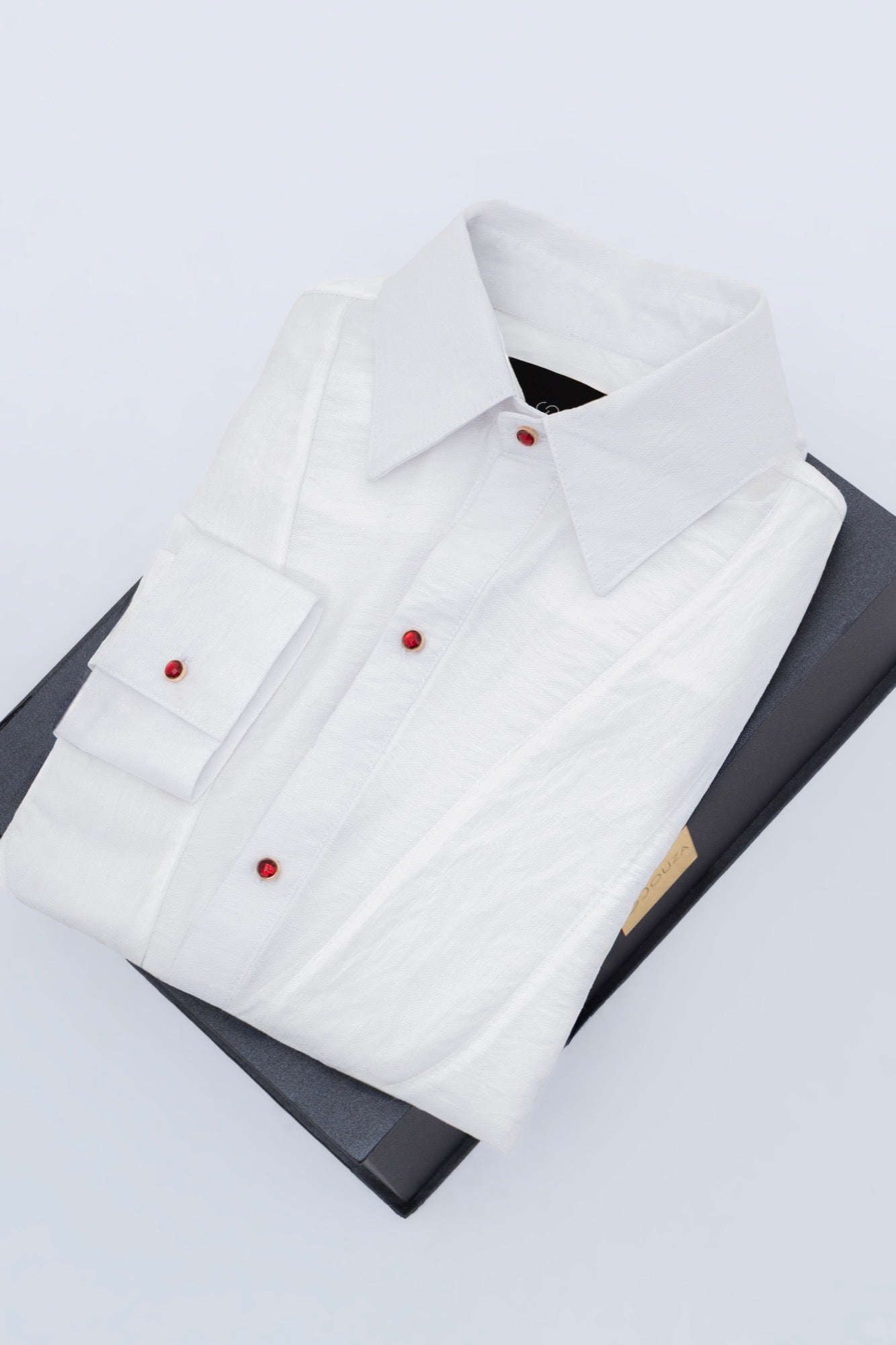 Camisa Blanca Botones Rubí — SOUZA