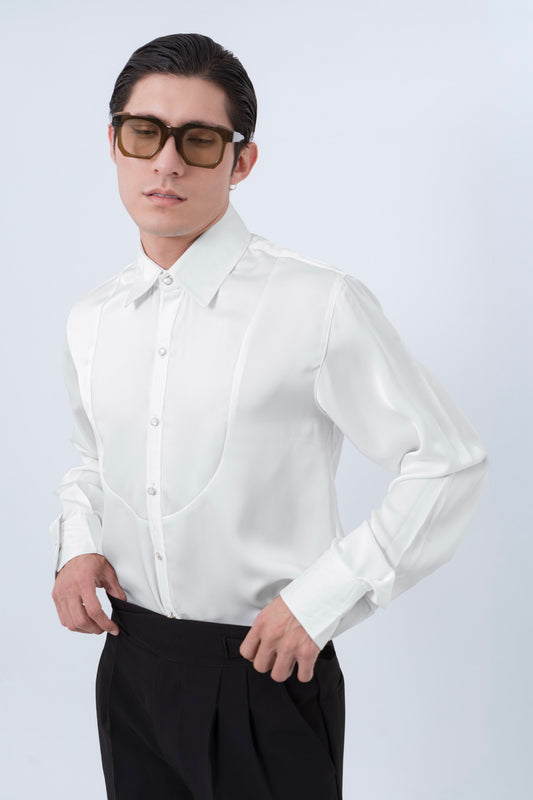 Camisa Blanca Seda — SOUZA