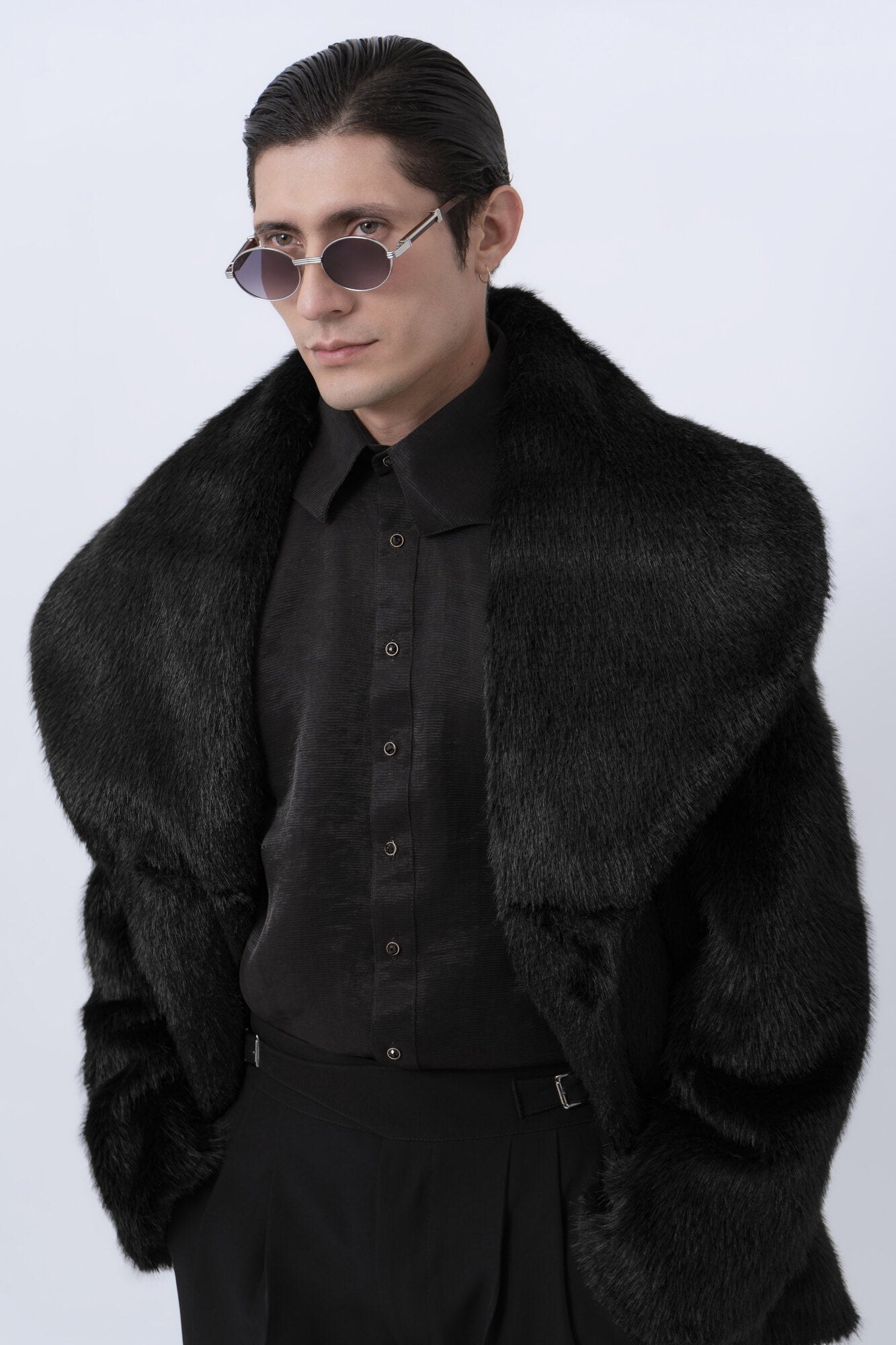 Abrigo Noir Shearling SOUZA
