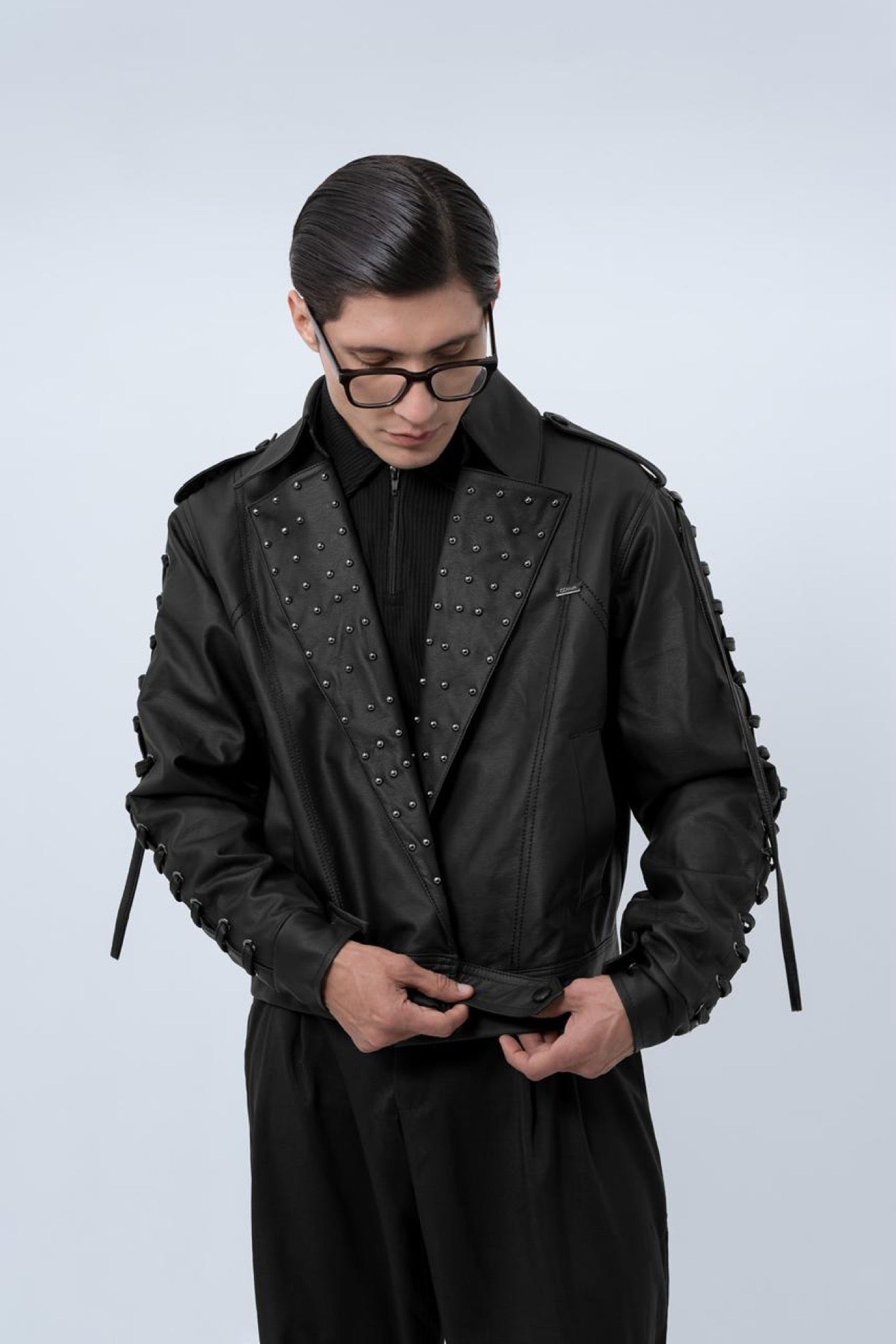 Chaqueta Biker Pedrería — SOUZA