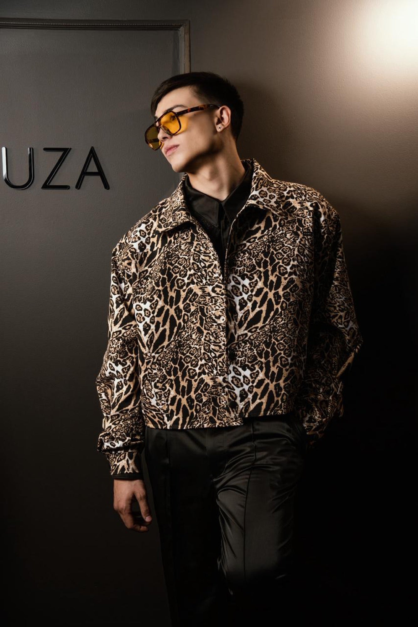 Chaqueta Bomber Leopardo — SOUZA