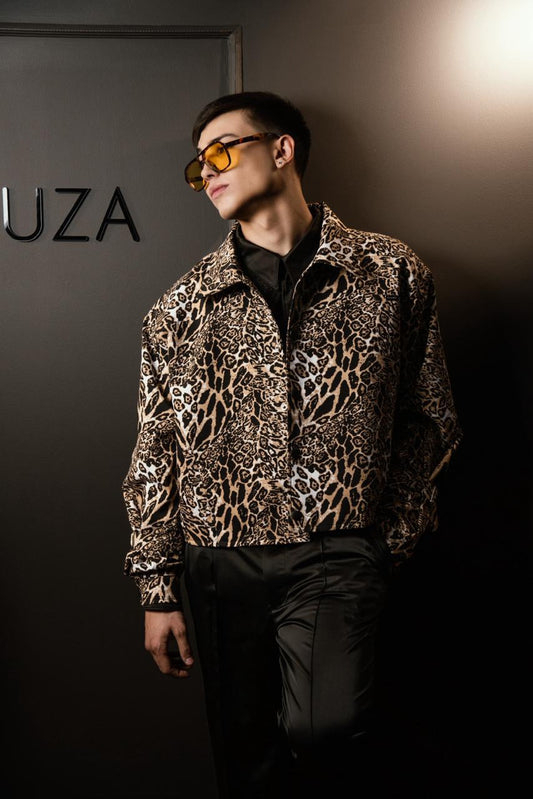Chaqueta Bomber Leopardo — SOUZA